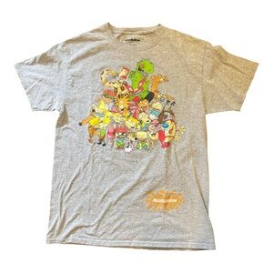 Nickelodeon Gray Rugrats & Friends Graphic Tee Size M- great condition